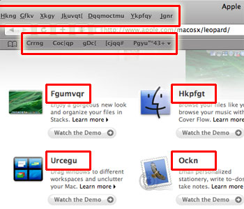 Safari on Windows: Gibberish