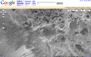 Google Mars screen capture
